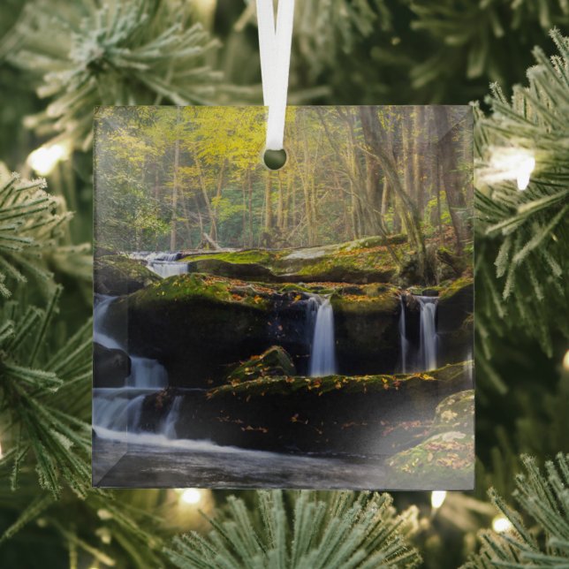 Waterfalls | Great Smoky Mountain National Park Glass Ornament (Insitu)