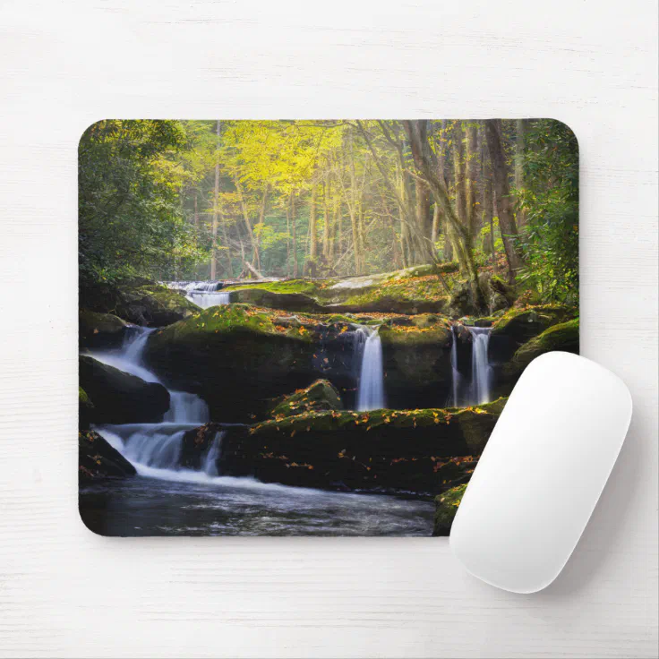 Waterfalls | Great Smoky Mountain National Park Mouse Pad | Zazzle