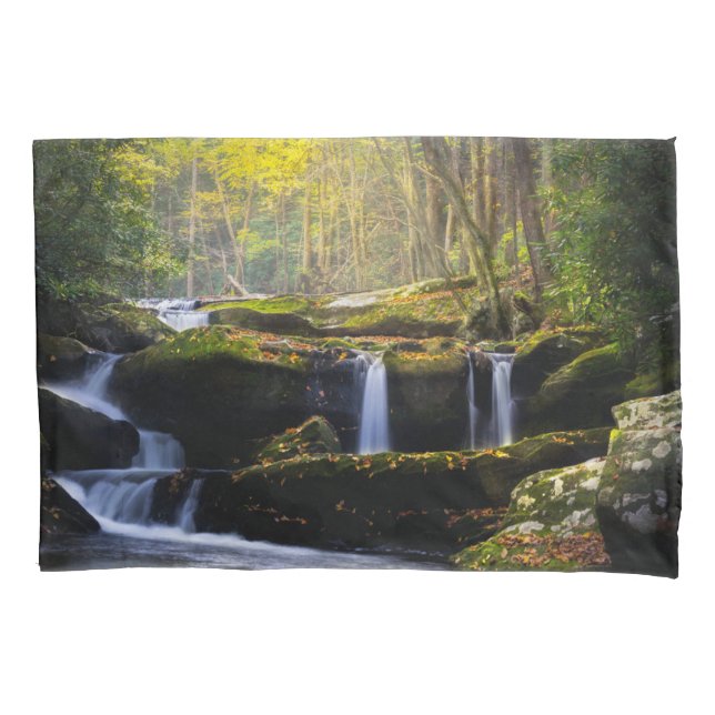 Waterfalls | Great Smoky Mountain National Park Pillow Case (Front)