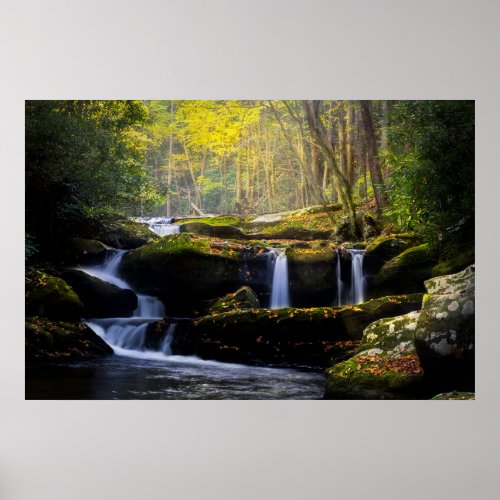 Waterfalls  Great Smoky Mountain National Park Poster