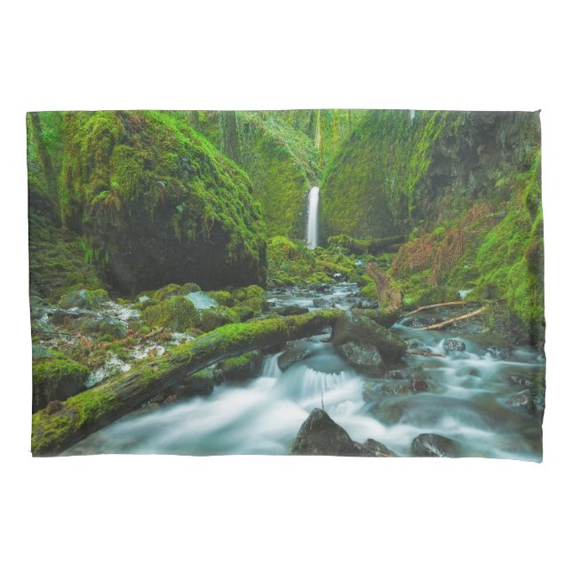 Waterfalls | Grotto Falls, Oregon Pillow Case (Front)