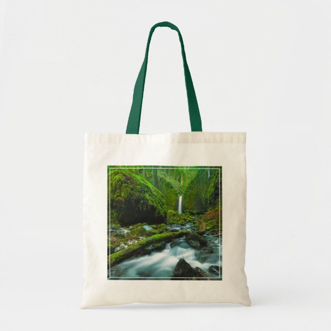 Waterfalls | Grotto Falls, Oregon Tote Bag (Front)