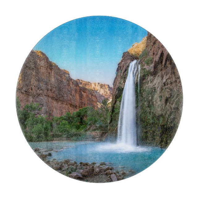Waterfalls | Havasu Falls at Sunset Cutting Board (Front)