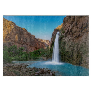 Waterfalls   Havasu Falls at Sunset Cutting Board