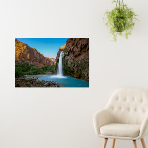 Waterfalls Havasu Falls at Sunset Foam Board