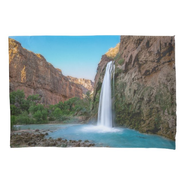 Waterfalls | Havasu Falls at Sunset Pillow Case (Front)