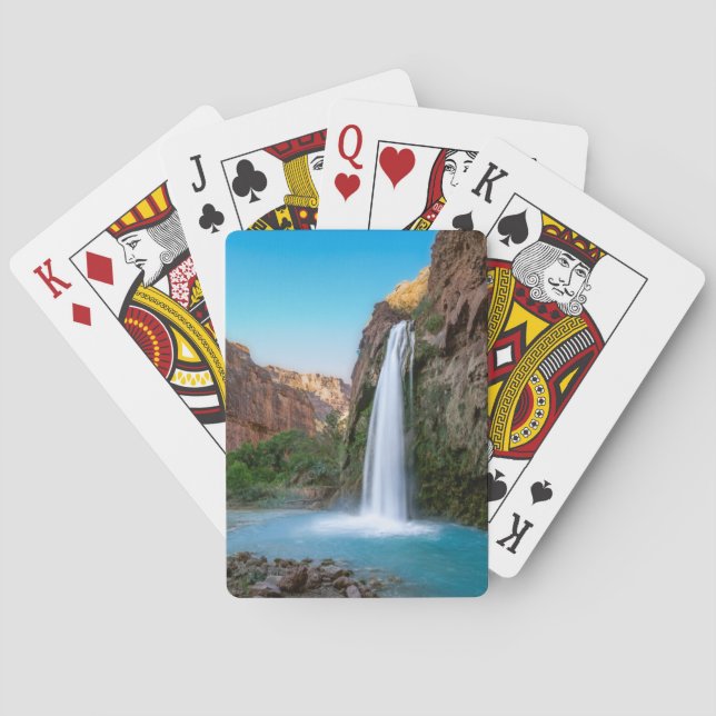 Waterfalls | Havasu Falls at Sunset Poker Cards (Back)