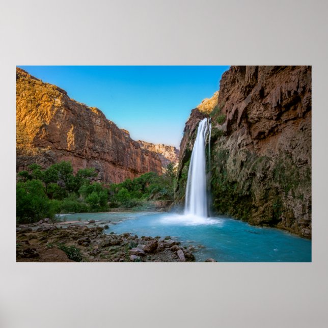 Waterfalls | Havasu Falls at Sunset Poster (Front)