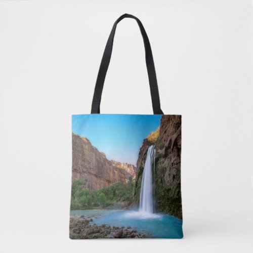 Waterfalls  Havasu Falls at Sunset Tote Bag
