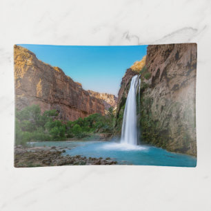 Waterfalls Havasu Falls at Sunset Trinket Tray