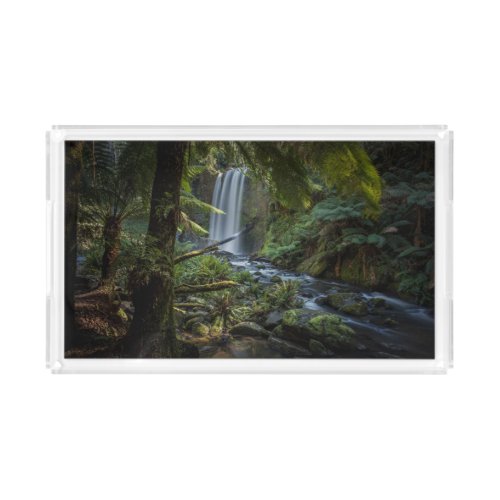 Waterfalls  Hopetoun Falls New Zealand Acrylic Tray