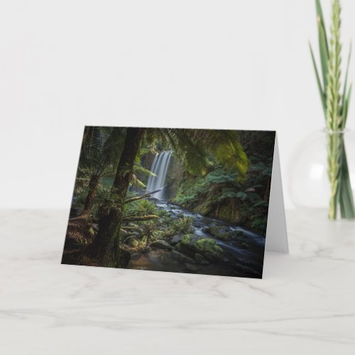 Waterfalls  Hopetoun Falls New Zealand Card