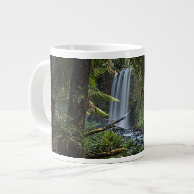 Waterfalls | Hopetoun Falls, New Zealand Giant Coffee Mug (Front Left)