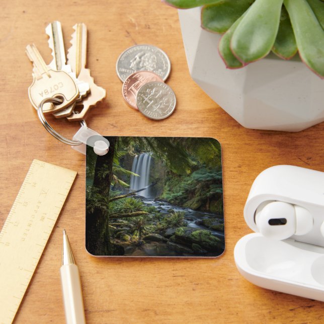 Waterfalls | Hopetoun Falls, New Zealand Keychain (Desk)