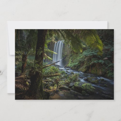 Waterfalls  Hopetoun Falls New Zealand Thank You Card