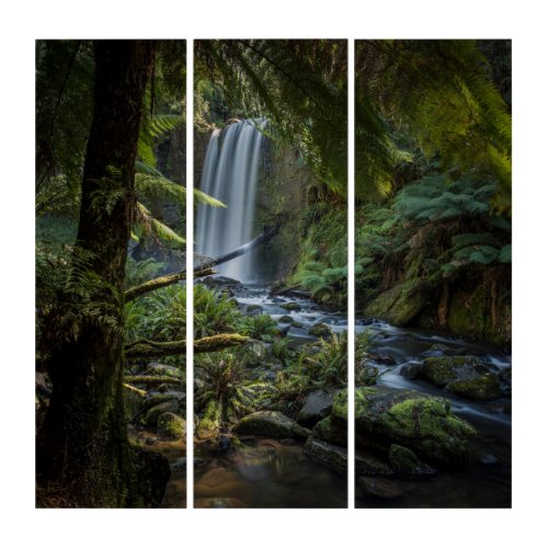 Waterfalls  Hopetoun Falls New Zealand Triptych