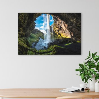 Waterfalls | Icelandic Waterfall Canvas Print by intothewild at Zazzle