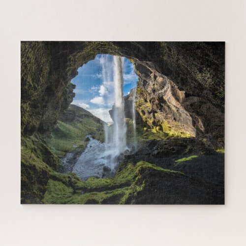 Waterfalls  Icelandic Waterfall Jigsaw Puzzle