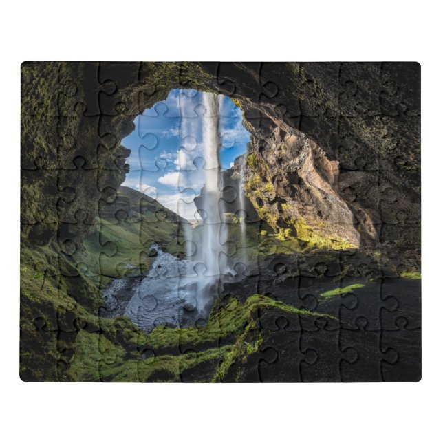 Waterfalls | Icelandic Waterfall Jigsaw Puzzle (Puzzle Horizontal)