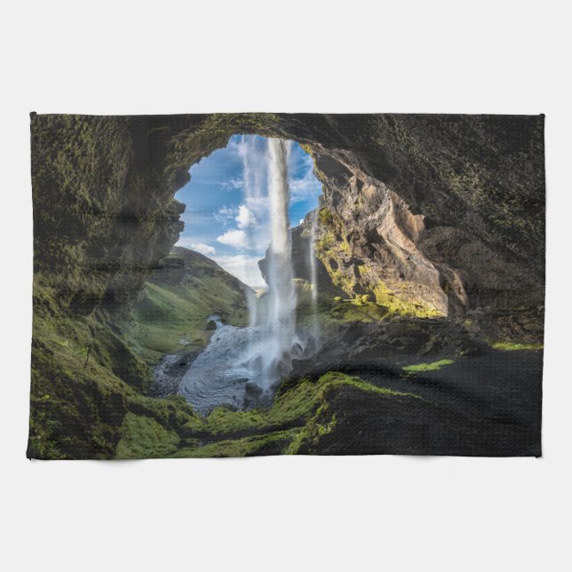 Waterfalls | Icelandic Waterfall Kitchen Towel (Horizontal)