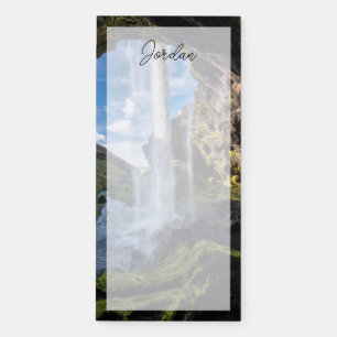 Waterfalls Icelandic Waterfall Magnetic Notepad
