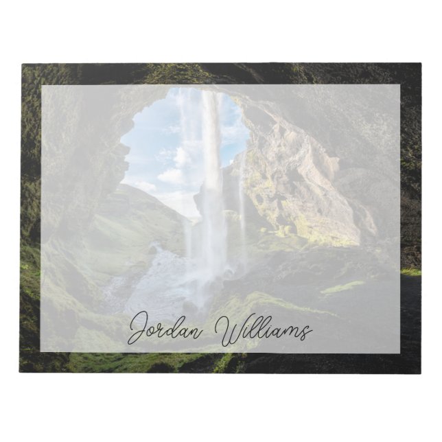 Waterfalls | Icelandic Waterfall Notepad (Front)