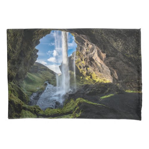 Waterfalls  Icelandic Waterfall Pillow Case