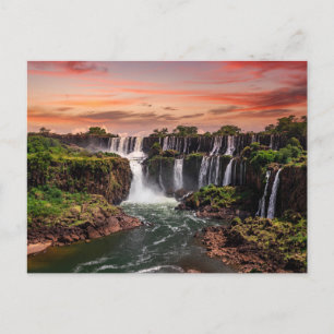Waterfalls Iguacu National Park Postcard