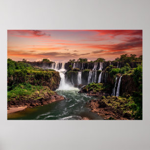 Waterfalls   Iguacu National Park Poster