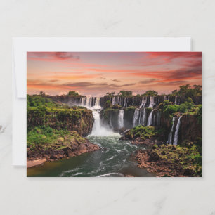 Waterfalls Iguacu National Park Thank You Card
