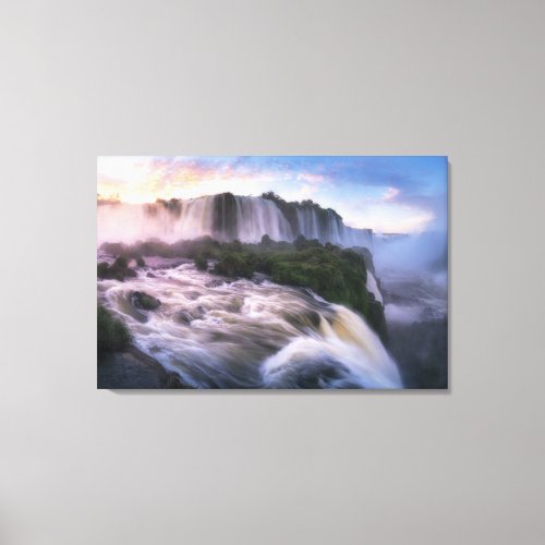 Waterfalls  Iguazu Waterfall Brazil Canvas Print