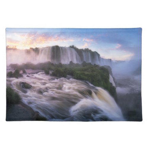 Waterfalls  Iguazu Waterfall Brazil Cloth Placemat