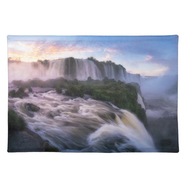 Waterfalls | Iguazu Waterfall, Brazil Cloth Placemat (Front)