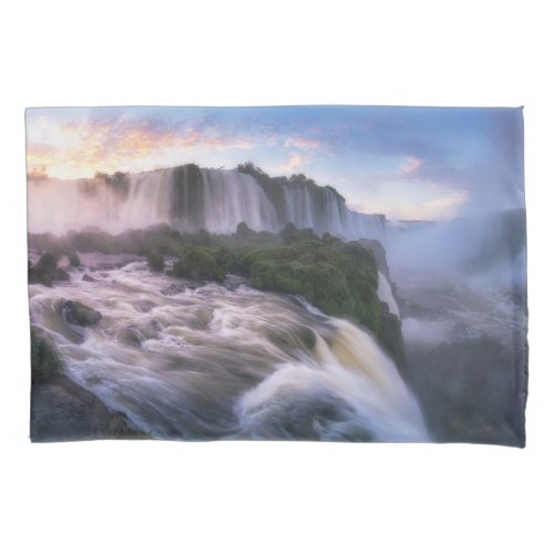 Waterfalls  Iguazu Waterfall Brazil Pillow Case