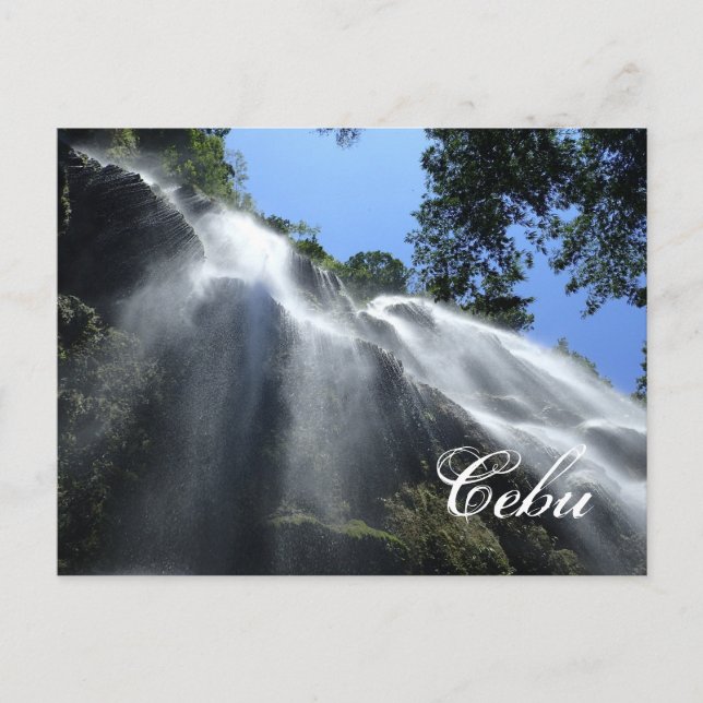 Waterfalls in Oslob Cebu Postcard (Front)