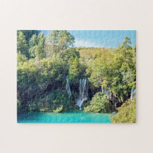 Waterfalls in Plitvice National Park - Croatia Jigsaw Puzzle