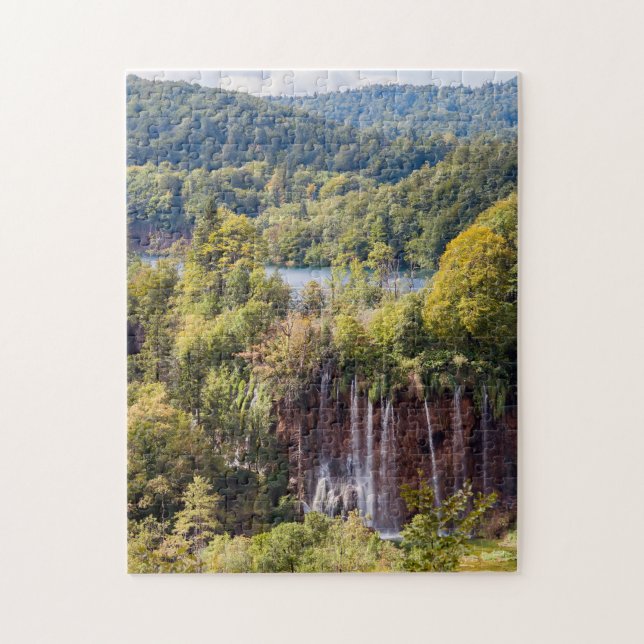 Waterfalls in Plitvice National Park - Croatia Jigsaw Puzzle (Vertical)