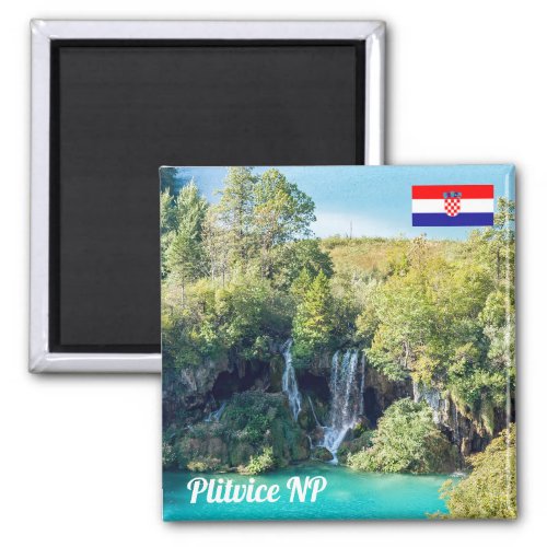 Waterfalls in Plitvice National Park _ Croatia Magnet