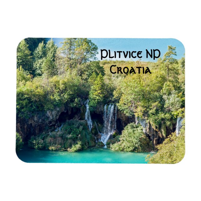 Waterfalls in Plitvice National Park - Croatia Magnet (Horizontal)