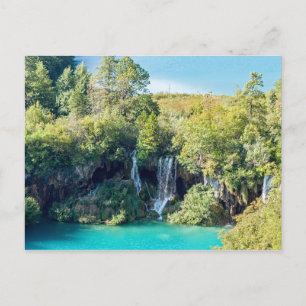 Waterfalls in Plitvice National Park - Croatia Postcard