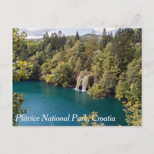 Waterfalls in Plitvice National Park _ Croatia Postcard