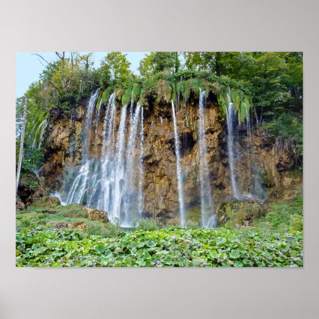 Waterfalls in Plitvice National Park - Croatia Poster (Front)