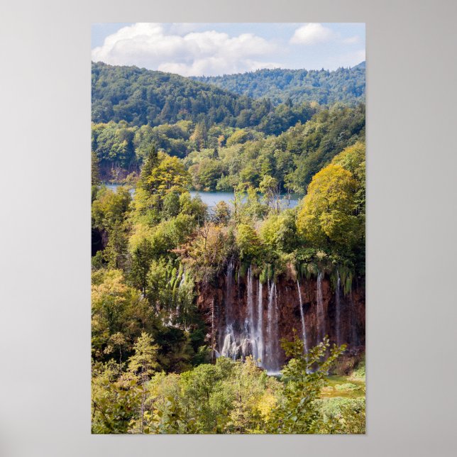Waterfalls in Plitvice National Park - Croatia Poster (Front)