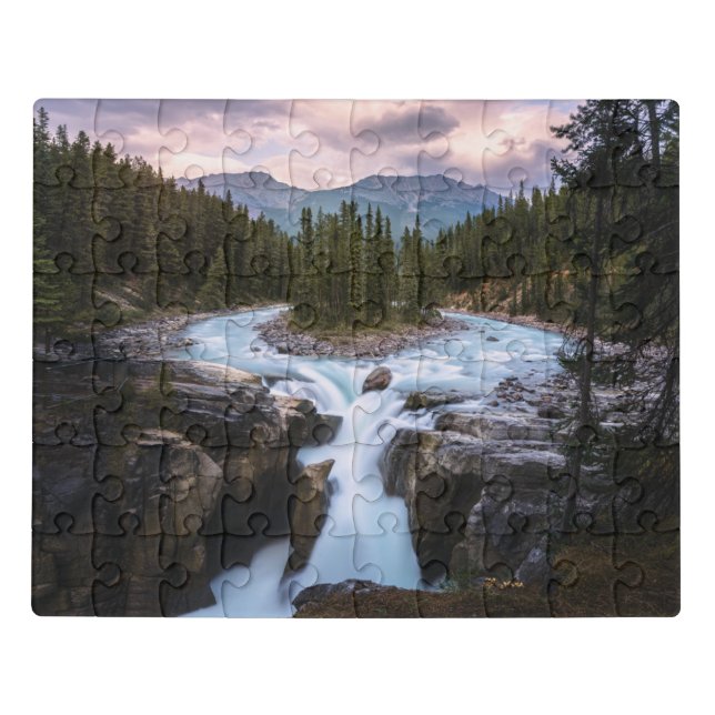 Waterfalls | Jasper National Park, Canada Jigsaw Puzzle (Puzzle Horizontal)