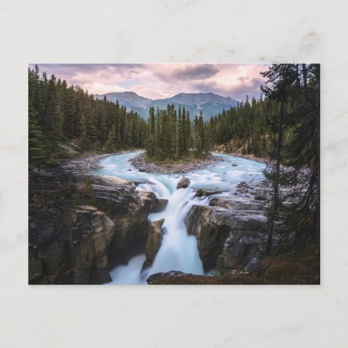 Waterfalls  Jasper National Park Canada Postcard