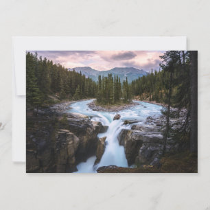 Waterfalls Jasper National Park, Canada Thank You Card