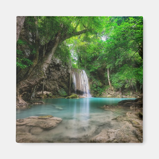 Waterfalls | Kanchanaburi, Thailand Magnet (Front)
