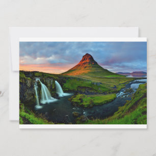 Waterfalls Kirkjufell, Iceland Thank You Card