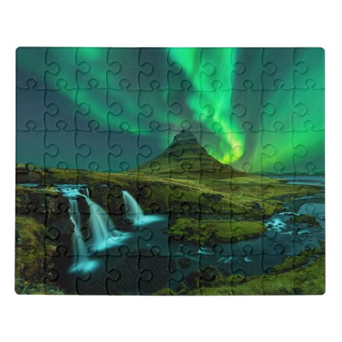 Waterfalls  Kirkjufellfoss Waterfall Iceland Jigsaw Puzzle