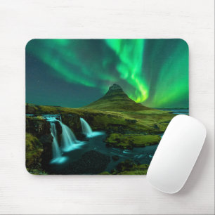 Waterfalls   Kirkjufellfoss Waterfall, Iceland Mouse Pad